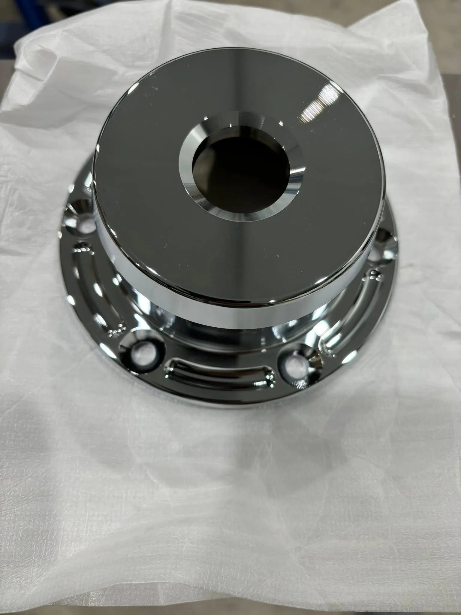 Chrome billet front wheel hub oilers