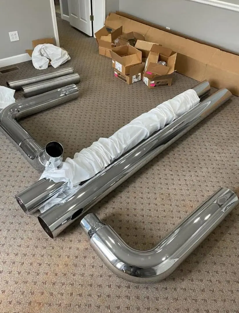 379/389 glider 7" LincolnChrome Stainless Steel StackS