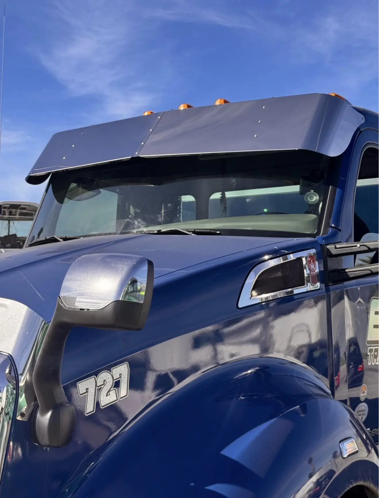 Drop visor 14” SS polish