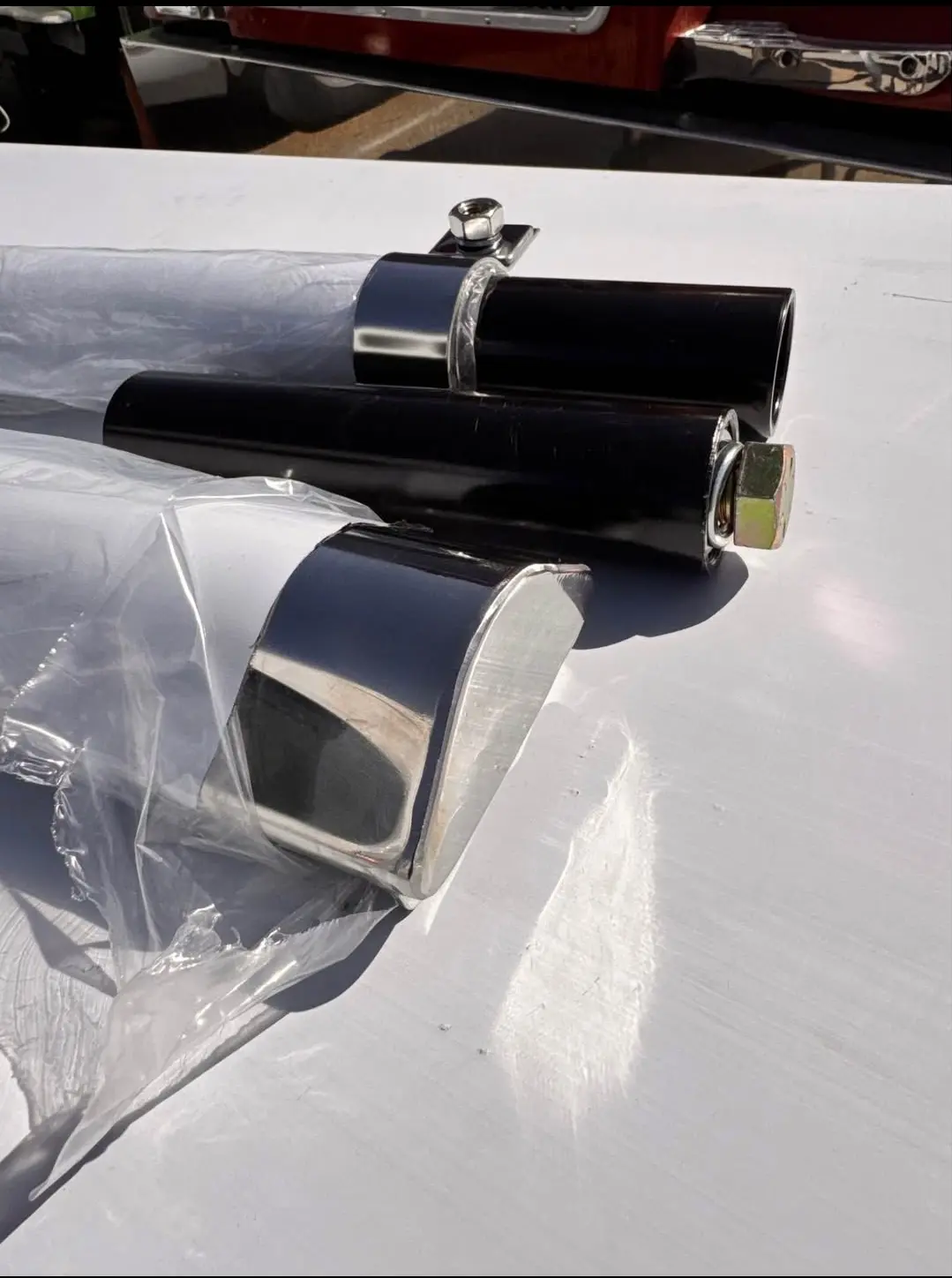 Custom aluminum full fenders 30”drop x 105”