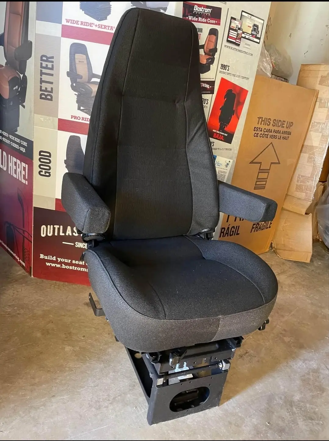 Bostrom new seat black cloth