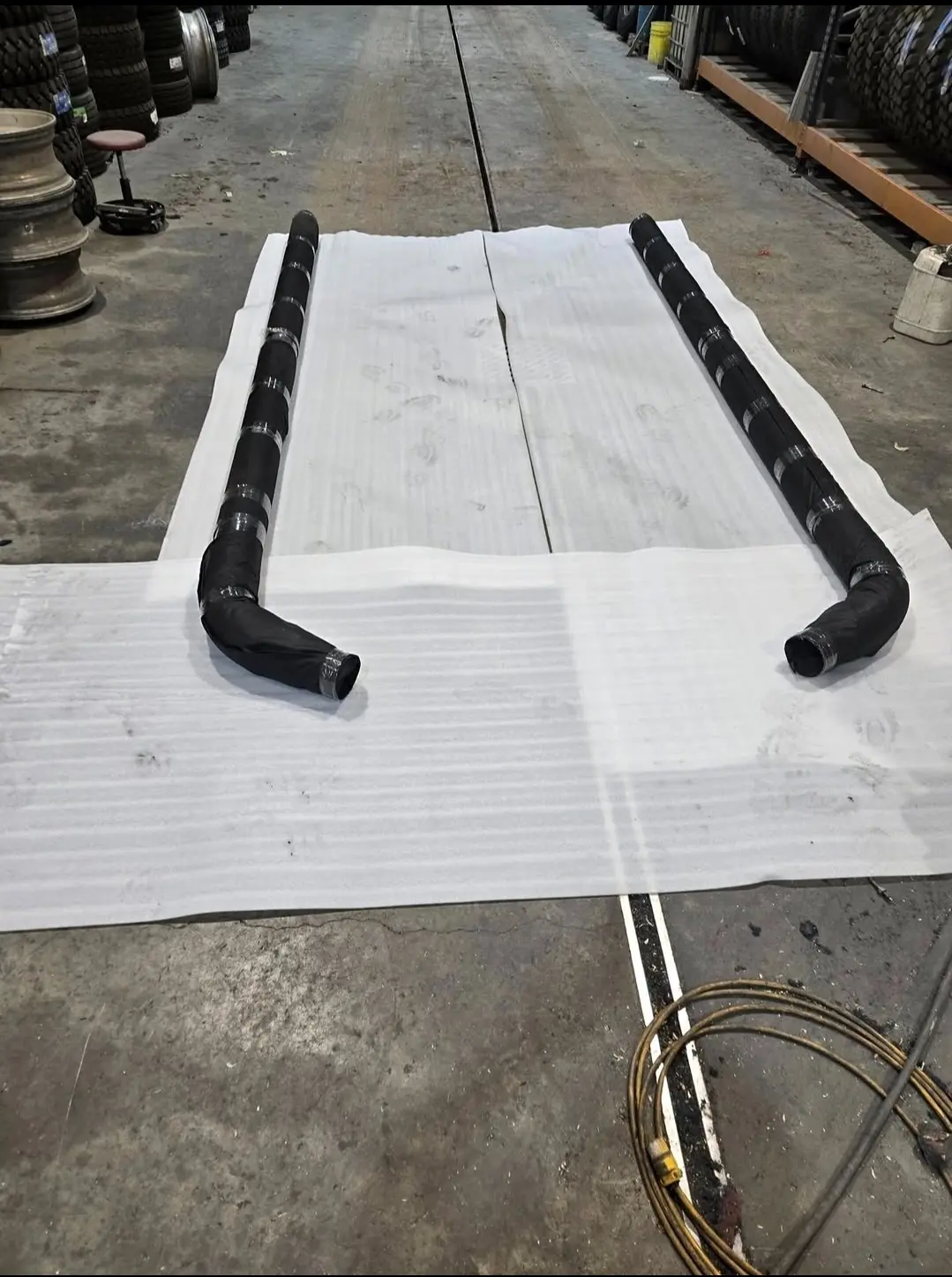 Brand new chrome 6 inch pipes for Peterbilt