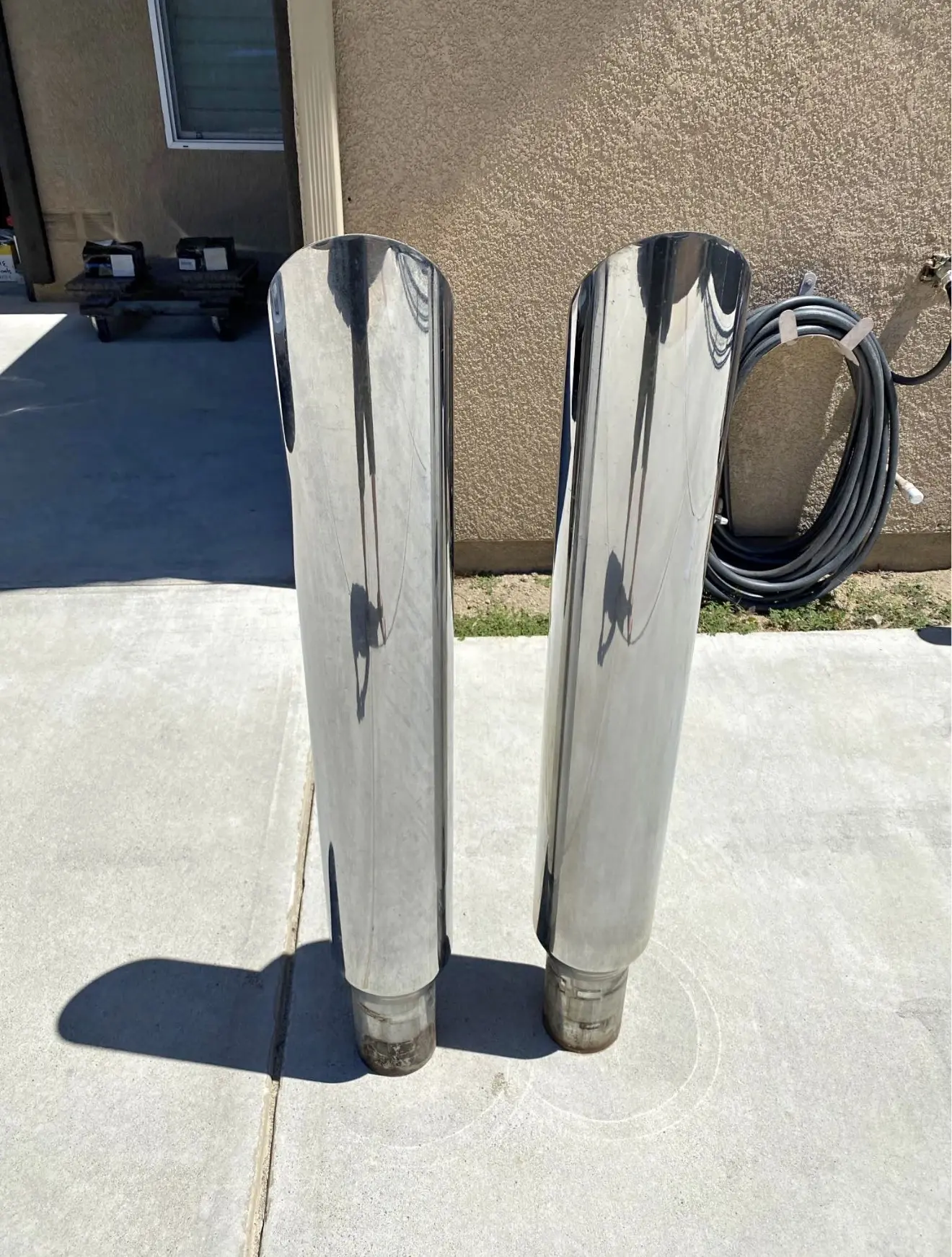 Peterbilt 7” Miter Exhaust Tips 48” long
