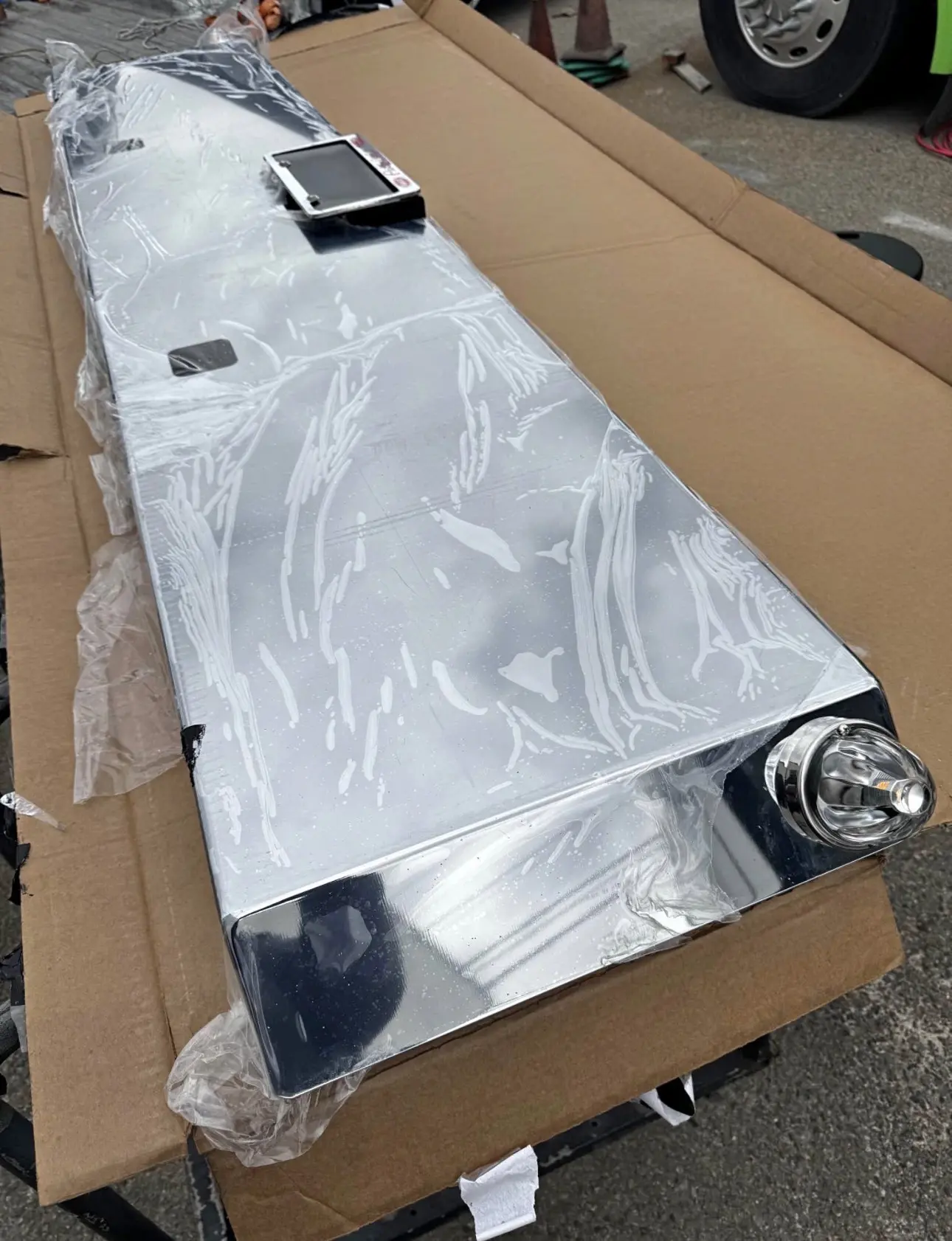 18’’ miter cut chrome bumper